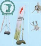 Giá chữ x standy đế nhựa một mặt (kt 80*180cm)
